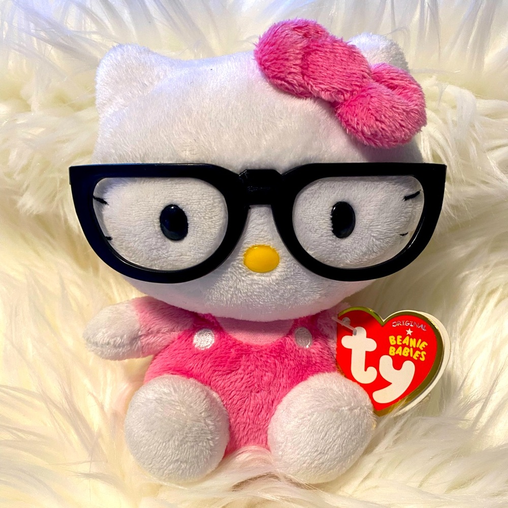Sanrio Hello Kitty TY Beanie Babies Collection - Cute Glasses